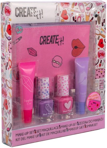 Beauty Make-up Set Kinderset mit Etui und Lipgloss Nagellack-2