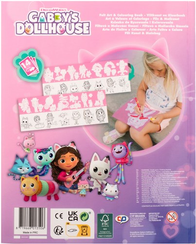 Canenco Gabby's Dollhouse Filzkunst Malbuch für Kinder und Kreativität-2