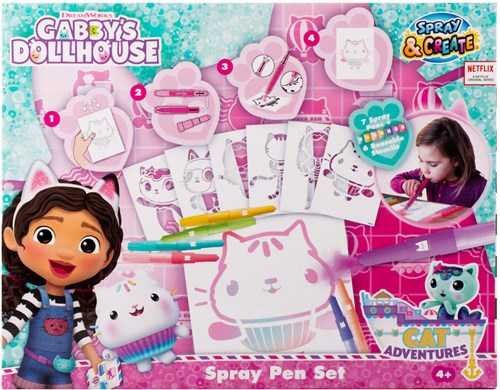 Canenco Gabby's Dollhouse Sprühstift-Set kreatives Spielzeug multicolor-2