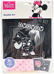 Canenco Minnie Mouse Kratzkunst Set mit Postern und Schabern