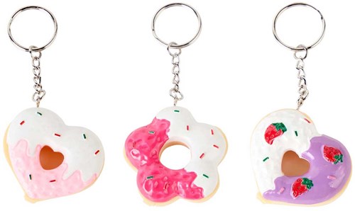 Canenco Lippenbalsam Schlüsselanhänger Donut rosa für Kinder-2