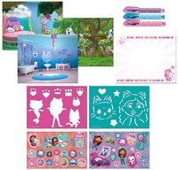 Totum Gabby's Dollhouse kreatives Designer-Aktivitätsbuch mit Stickern und Schablonen-2