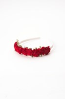 Little Adventures Haaraccessoire rotes Blumen-Stirnband für Kinder