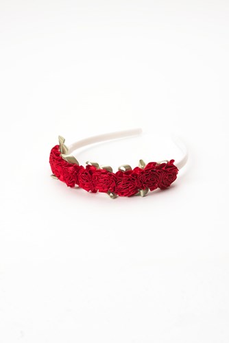 Little Adventures Haaraccessoire rotes Blumen-Stirnband für Kinder