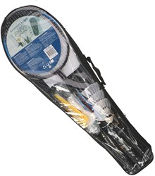 Badminton-Set für 4 Spieler mit Schlägern, Federbällen und Netz