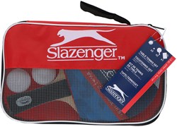 Tischtennis Set Slazenger 6-teilig mit Aufbewahrungstasche und 3 Bällen