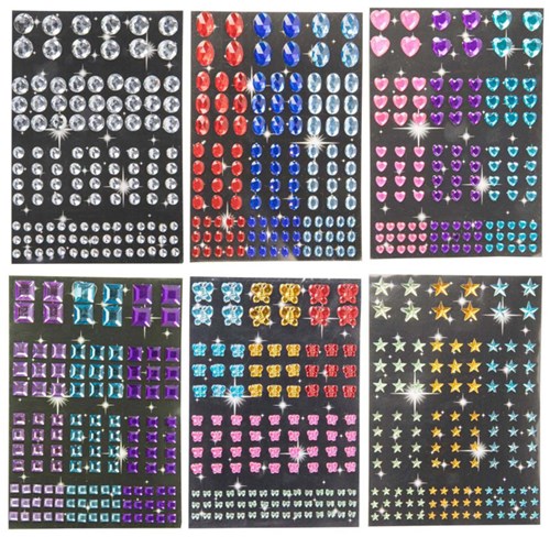 Diamanten Sticker Bastelset 120 Stück Kunststoff Dekoration-2