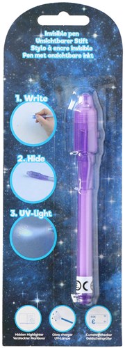 Pen Geheimschrift met UV-licht