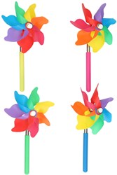 Edco Windmühle bunt ausziehbar für draußen 24-70 cm Garten