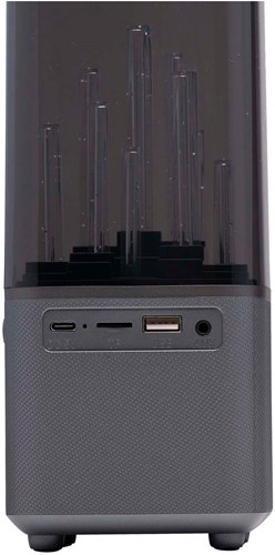 Edco Bluetooth-Lautsprecher mit Tanzlicht - LED Party Speaker schwarz-3