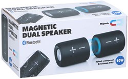 Edco magnetischer Bluetooth-Lautsprecher kabellos Stereo Klang spritzwassergeschützt