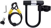 Edco Fahrradschloss U-Bügelschloss mit Kabel und Halterung - Robustes Stahlschloss für optimale Sicherheit-2