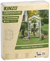 Kleine Garten Gewächshaus 50x45x80cm mit 2 Ebenen für Pflanzen und Setzlinge