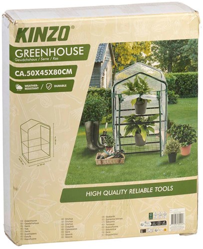 Kleine Garten Gewächshaus 50x45x80cm mit 2 Ebenen für Pflanzen und Setzlinge