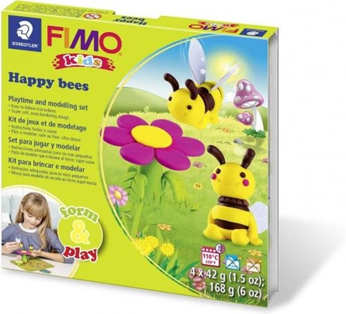 Fimo Knetset Happy Bees - Kreatives Modellierset für Kinder-2