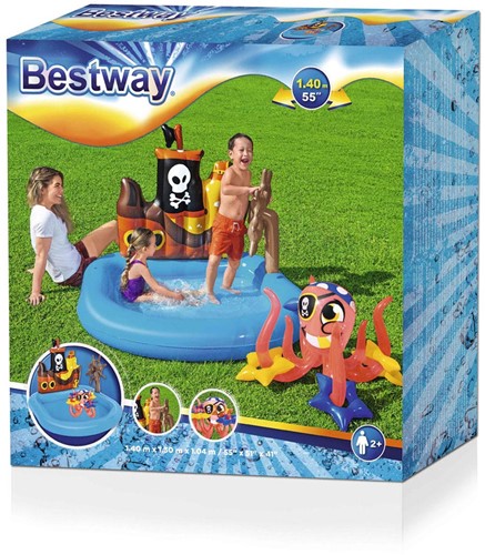 Bestway Spielpool Schlepper Pirat 140x130x104cm Schwimmbecken