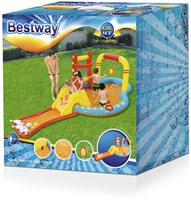 Bestway Aufblasbares Spielcenter Wasserspaß Pool 435x213x117cm