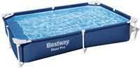 Bestway Pool Steel Pro rechteckig 221cm - stabiles Aufstellbecken blau-3