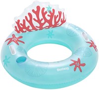 Bestway Schwimmring Koralle 97 cm - bunter aufblasbarer Schwimmreifen-3
