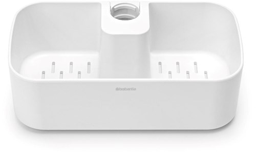 Brabantia Duschablage ReNew - White - Badezimmer Organizer - Duschregal