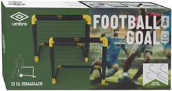 Faltbares Fußballtor Set schwarz Kunststoff - Mini Goals für Training