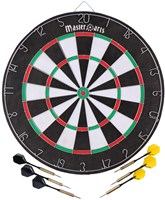 Dartboard 45 cm mit 6 Dartpfeilen - klassisches Dartspiel für Kinder-2
