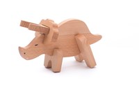 Bajo Dinosaurier Spielzeug Triceratops - Lernspielzeug aus Karton