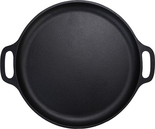 Koock Amsterdam Skillet Gusseisen – Bratpfanne – 32 cm – ohne Griff – Paella-Pfanne
