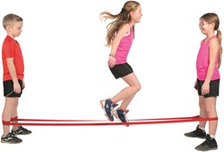 Spordas Springbänder Set - 6 Paar elastische Jump Bands rot