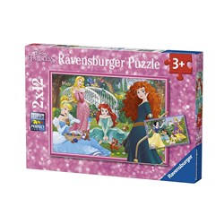 Ravensburger Puzzle Disney Princess - Kinderpuzzle 2x12 Teile Karton