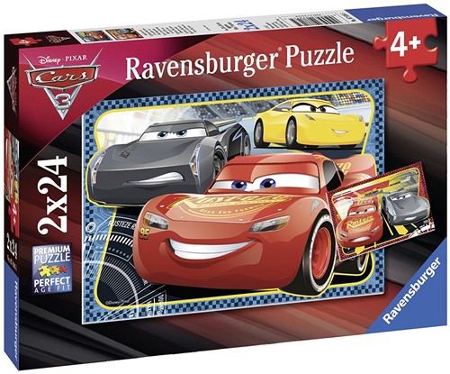 Ravensburger Kinderpuzzle - Cars, Abenteuer mit Lightning McQueen