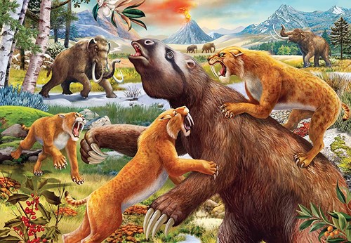 Ravensburger Kinderpuzzle Dinosaurier Tiere - 2 x 24 Teile Puzzle