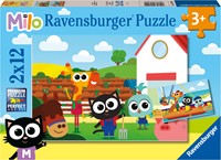 Ravensburger 2 Puzzles - Bauernhof & Fischer Milo - 12 Teile