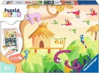 Ravensburger Puzzle Dschungelabenteuer - 2x24 Teile - Spielspaß