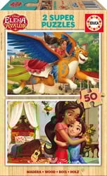 Educa 2 Holzpuzzles - Elena d'Avalor - 50 Teile