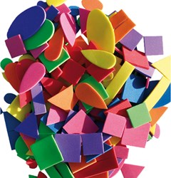 Eduplay Schaumstoff Formen Set - 200 Stück buntes Bastelmaterial