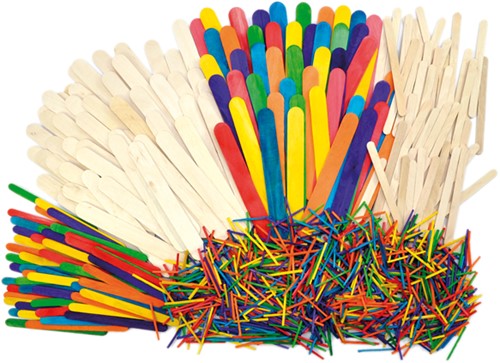 Woodensticks different styles, Set of 1200
