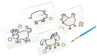 Ses 14455 Mein erstes Ausmalwasser - Fantasievolle Tiere-2
