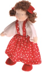 Grimm's Puppe Lena flexibel handgefertigte Spielzeugpuppe 12,5cm