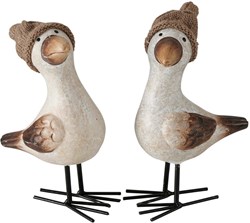 Boltze Home Deko Möwe Simon weiß Polyresin 11x6x18cm Figur