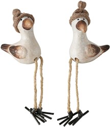 Boltze Home Dekofigur Simon Möwe Keramik 22cm braun