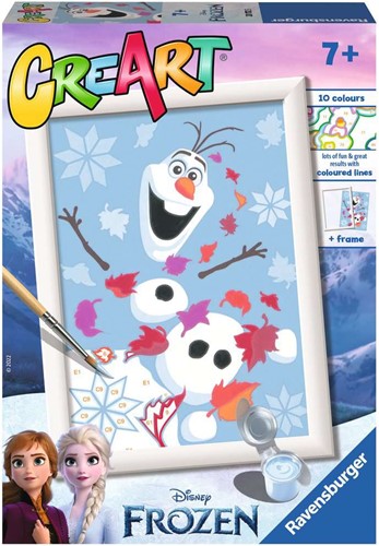 CreArt Schilderen op Nummer - Disney Frozen Cheerful Olaf