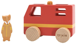 Trixie Houten mini brandweerwagen