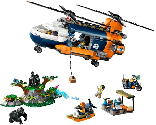LEGO City 60437 Jungleonderzoekers: Helikopter Bij De Basis-2