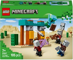 LEGO Minecraft Wüsten-Bauset mit Illagern und Kaktusritter - 21267