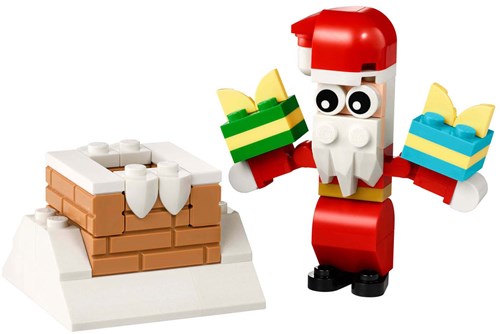 LEGO Bauset Weihnachtsmann Schornstein Geschenk 30692 Spielzeug-2