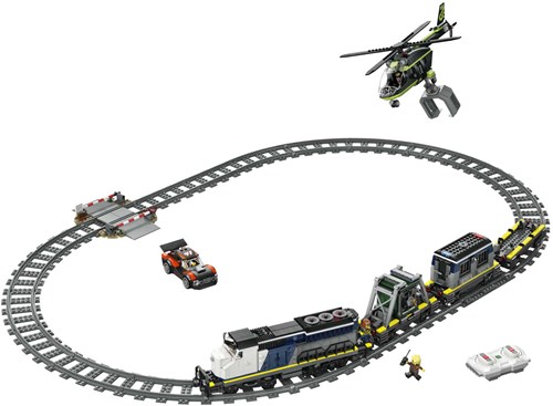 LEGO City Polizeizug Spielset - Überfall, Hubschrauber & Auto 60508-2