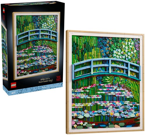 LEGO Art Monet Gemälde Bauset Brücke über einen Seerosenteich 31220-3