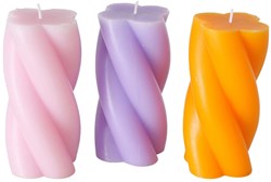 Boltze Home Kerze Twist gedrehte Kerze H14cm trendige Dekoration