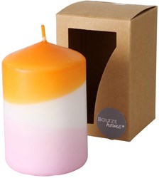Boltze Home Kerze Dip Dye Orange Lila - stilvolle Wohnaccessoires